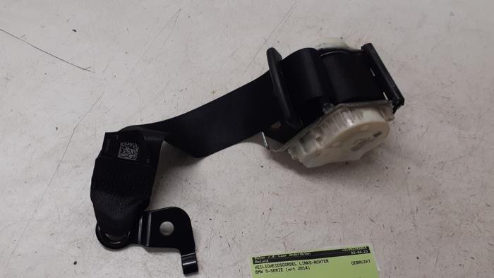 Rear seatbelt, left from a BMW 5 serie Touring (F11) 535d xDrive 24V 2014