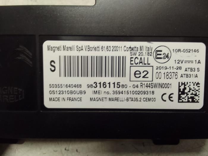 Bluetooth module from a Opel Corsa F (UB/UH/UP) 1.2 Turbo 12V 100 2020