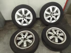 Used Set of sports wheels + winter tyres Volkswagen Polo V (6R) 1.2 TDI 12V BlueMotion Price on request offered by Autodemontage van de Laar