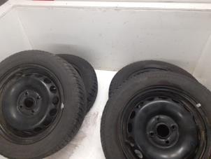 Used Set of wheels + winter tyres Toyota Aygo (B40) 1.0 12V VVT-i Price € 200,00 Margin scheme offered by Autodemontage van de Laar