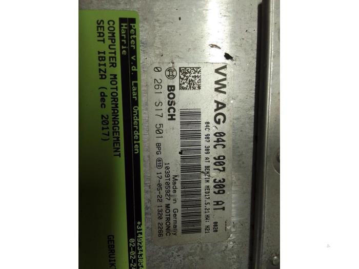 Used Engine management computer Seat Ibiza V (KJB) 1.0 TSI 12V Price € 100,00 Margin scheme offered by Autodemontage van de Laar