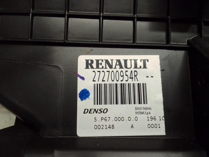 Cuerpo de calefactor de un Renault Kangoo/Grand Kangoo (KW) 1.5 dCi 85 2010