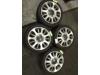 Set of sports wheels + winter tyres from a Fiat 500C (312) 0.9 TwinAir 85 2011