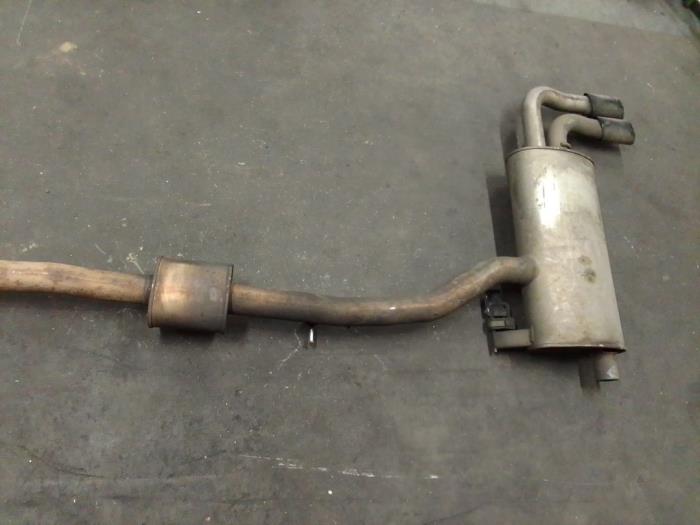 Exhaust rear silencer from a BMW X3 (F25) xDrive35d 24V 2012