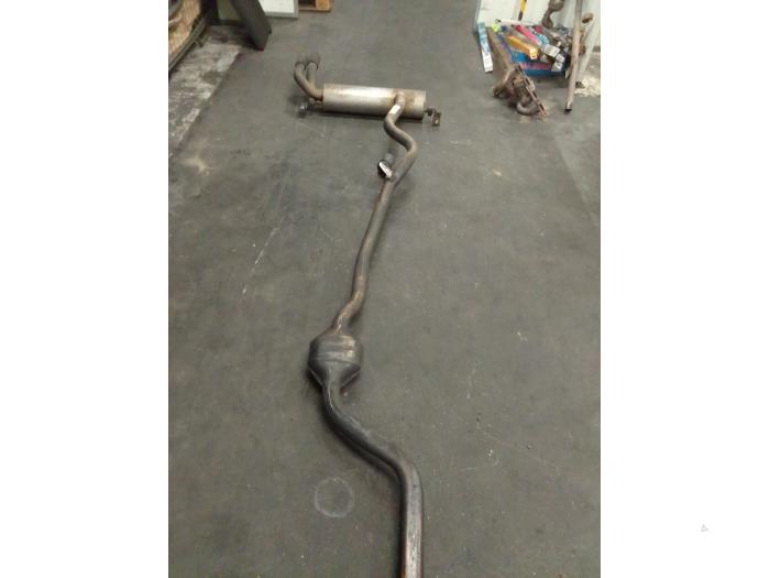Exhaust rear silencer from a BMW 4 serie Gran Coupe (F36) 420d 2.0 16V 2015
