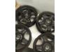 Set of wheels from a Renault Clio IV (5R), 2012 / 2021 0.9 Energy TCE 90 12V, Hatchback, 4-dr, Petrol, 898cc, 66kW (90pk), FWD, H4B408; H4BB4, 2015-07 / 2021-08, 5R22; 5R24; 5R32; 5R2R; 5RB2; 5RD2; 5RE2; 5RH2 2016