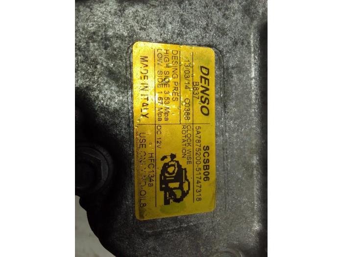 Usagé Pompe clim Fiat 500C (312) 0.9 TwinAir 80 Prix € 100,00 Règlement à la marge proposé par Autodemontage van de Laar