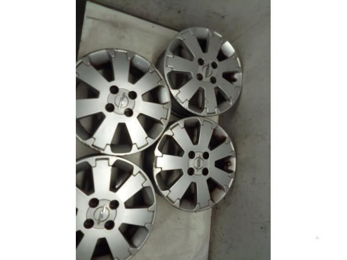 Set of wheels from a Opel Meriva 1.6 16V 2007