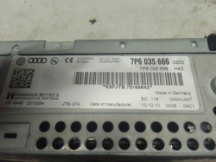 Usagé Changeur de CD Volkswagen Touareg (7PA/PH) 3.0 TDI V6 24V BlueMotion Technology DPF Prix € 450,00 Règlement à la marge proposé par Autodemontage van de Laar