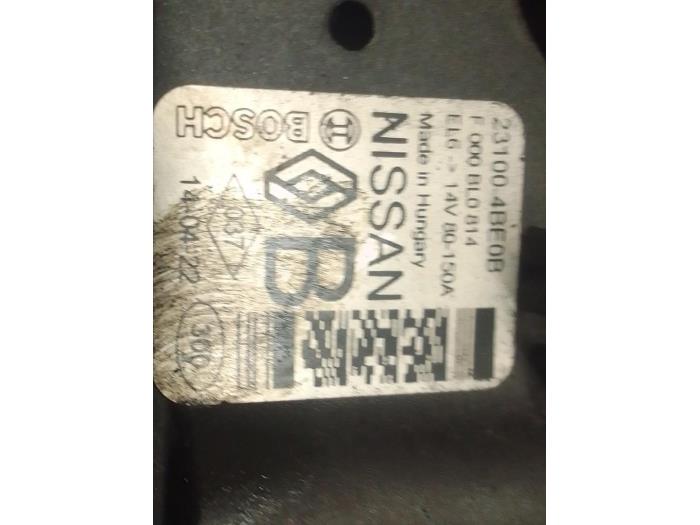 Begagnade Dynamo Nissan Qashqai (J11) 1.2 DIG-T 16V Pris € 125,00 Marginaltabell erbjuds av Autodemontage van de Laar