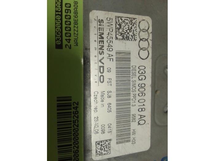 Used Engine management computer Audi A4 (B7) 2.0 TDI 16V Quattro Price on request offered by Autodemontage van de Laar