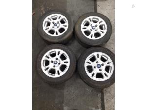 Used Set of wheels + tyres Ford Fiesta 6 (JA8) 1.6 TDCi 16V Price € 350,00 Margin scheme offered by Autodemontage van de Laar