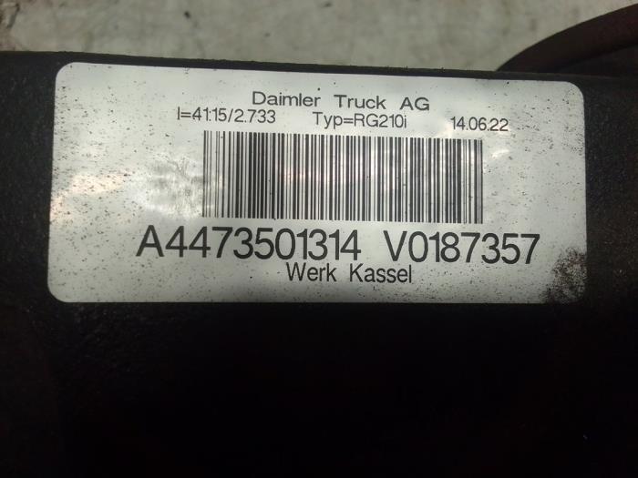 Usagé Différentiel arrière Mercedes Vito (447.6) 2.0 114 CDI 16V Prix € 1.250,00 Règlement à la marge proposé par Autodemontage van de Laar