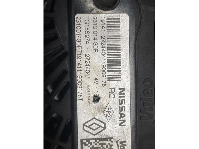 Usagé Dynamo Nissan Micra (K14) 1.0 IG-T 100 Prix sur demande proposé par Autodemontage van de Laar
