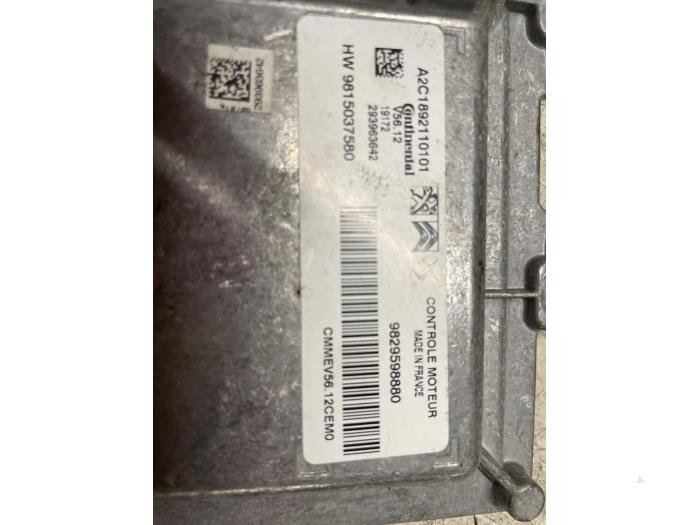 Engine management computer Peugeot 208 I (CA/CC/CK/CL), 2012 / 2019 1.2 Vti 12V PureTech, Hatchback, Petrol, 1.199cc, 61kW (83pk), FWD, EB2FA; HMR, 2018-03 / 2019-12, CAHMR; CCHMR (Used)