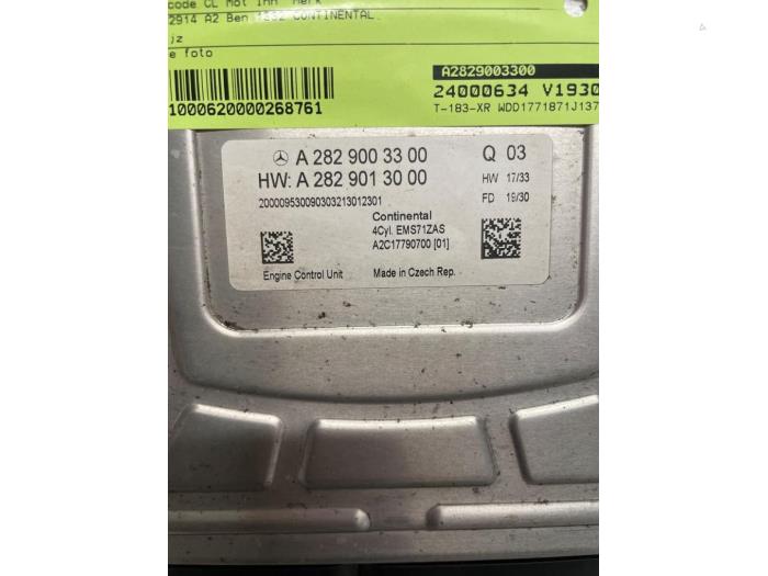 Engine management computer from a Mercedes-Benz A Limousine (177.1) 1.3 A-200 Turbo 2019