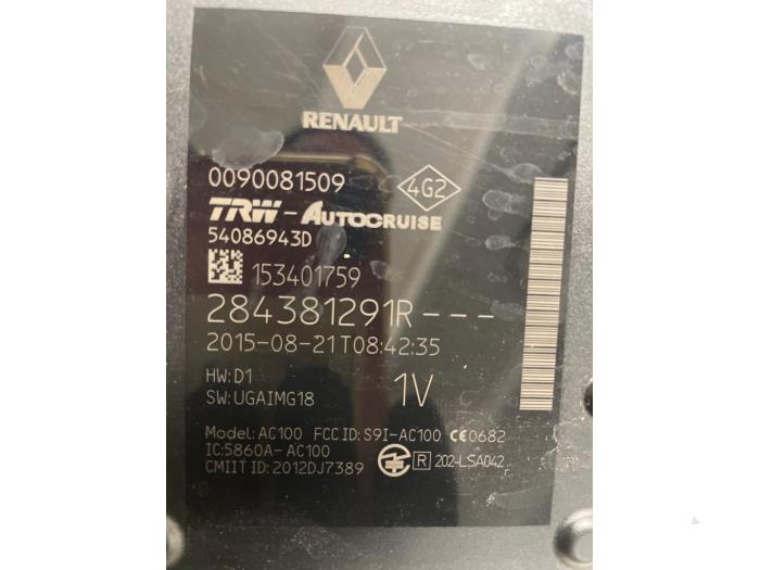 Begagnade Radarsensor Renault Megane IV (RFBB) 1.8 TCe 16V RS Trophy Pris € 200,00 Marginaltabell erbjuds av Autodemontage van de Laar