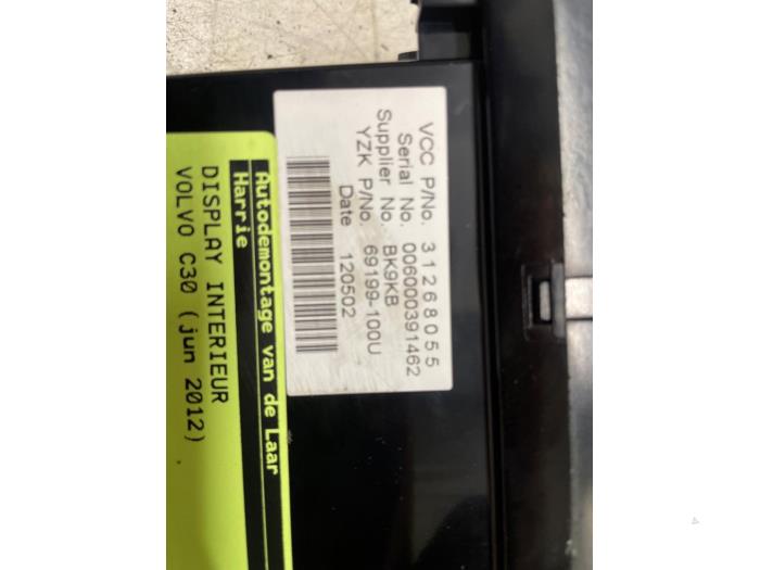 Begagnade Innerdisplay Volvo C30 (EK/MK) 1.6 D2 16V Pris € 25,00 Marginaltabell erbjuds av Autodemontage van de Laar