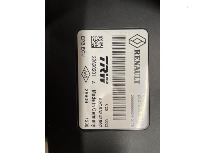 Używane Modul hamulca postojowego Renault Scénic III (JZ) 2.0 16V CVT Cena € 70,00 Procedura marży oferowane przez Autodemontage van de Laar