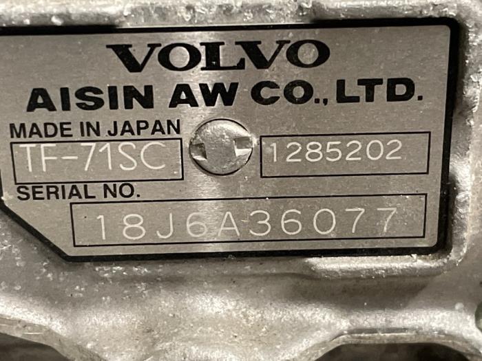 Getriebe van een Volvo V40 Cross Country (MZ) 1.5 T3 16V Geartronic 2019