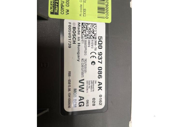 Used Body control computer Volkswagen Golf Sportsvan (AUVS) 1.6 TDI BlueMotion 16V Price € 75,00 Margin scheme offered by Autodemontage van de Laar