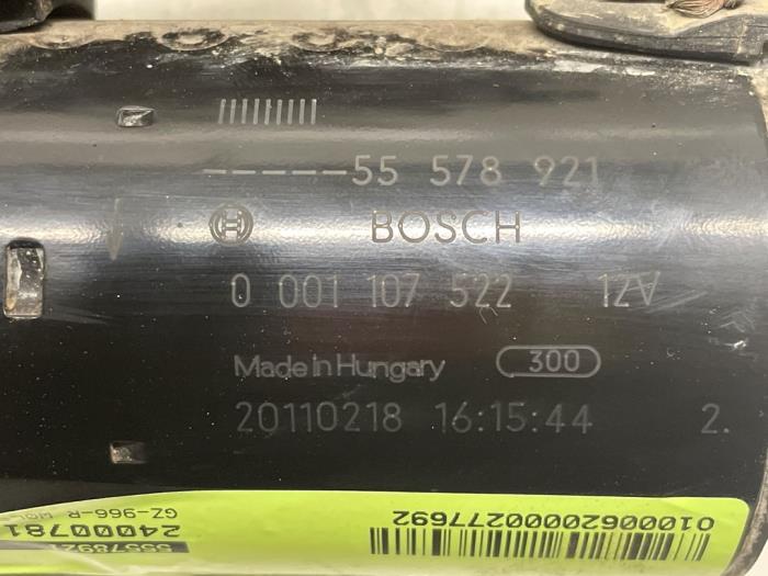 Gebrauchte Anlasser Opel Meriva (B) 1.4 Turbo 16V ecoFLEX Preis € 50,00 Margenregelung angeboten von Autodemontage van de Laar