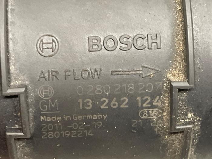 Gebrauchte Luftmassenmesser Opel Meriva (B) 1.4 Turbo 16V ecoFLEX Preis € 25,00 Margenregelung angeboten von Autodemontage van de Laar