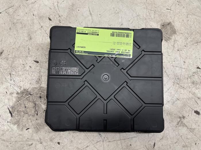 Used Body control computer Volkswagen ID.3 (E11/E12) First, Life, Pro 58 kWh Price € 175,00 Margin scheme offered by Autodemontage van de Laar