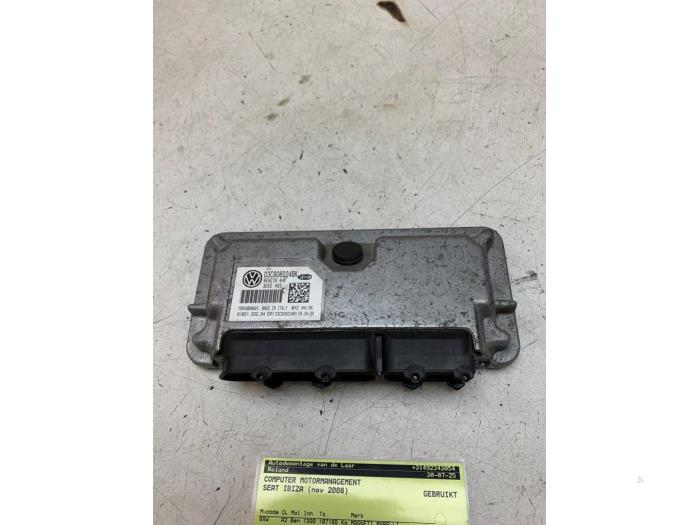Used Engine management computer Seat Ibiza IV SC (6J1) 1.4 16V Price € 75,00 Margin scheme offered by Autodemontage van de Laar