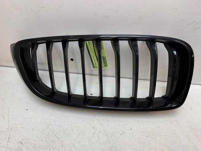 Używane Grill BMW 4 serie Gran Coupe (F36) 418i 1.5 TwinPower Turbo 12V Cena € 30,00 Procedura marży oferowane przez Autodemontage van de Laar