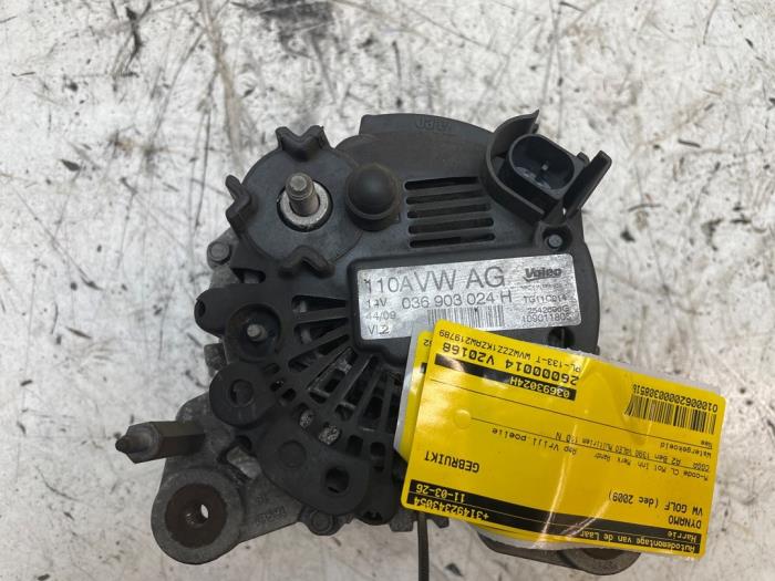 Usagé Dynamo Volkswagen Golf VI (5K1) 1.4 16V Prix sur demande proposé par Autodemontage van de Laar