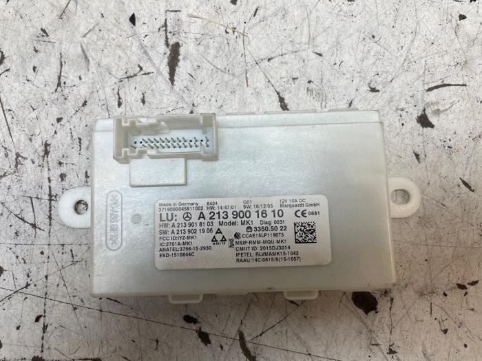 Używane Modul keyless vehicle Mercedes E (W213) E-350e 2.0 Turbo 16V Cena na żądanie oferowane przez Autodemontage van de Laar