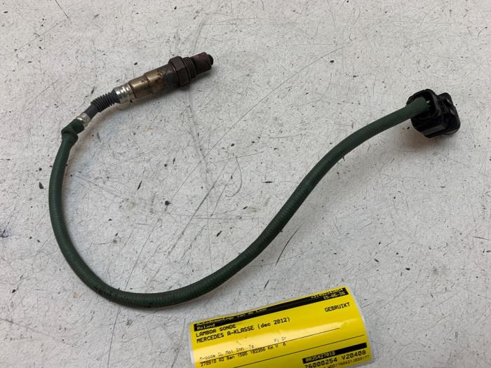 Sonde lambda Mercedes A (W176), 2012 / 2018 1.6 A-180 16V, Berline avec hayon arrière, Essence, 1.595cc, 90kW (122pk), FWD, M270910, 2012-09 / 2018-05, 176.042 (Occasion)