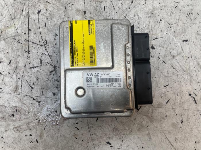 Used Engine management computer Volkswagen Polo VI (AW1) 1.0 MPI 12V Price on request offered by Autodemontage van de Laar