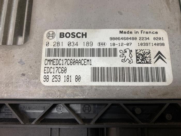 Engine management computer from a Opel Combo Cargo 1.6 CDTI 100 2019