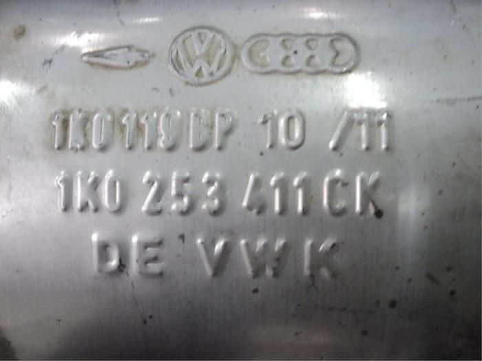 Exhaust rear silencer from a Volkswagen Golf 2010