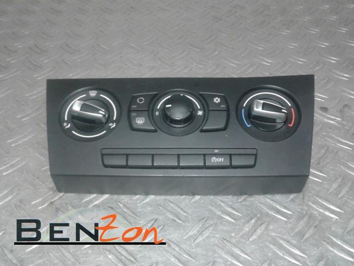 Heater control panel from a BMW 3-Serie 2009