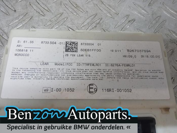 Steuergerät Body Control van een BMW 1 serie (F20) 118d 2.0 16V 2019