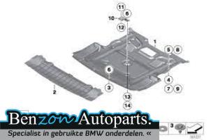 Usados Chapa protectora piso BMW 5-Serie Precio € 60,50 IVA incluido ofrecido por Benzon Autodemontage