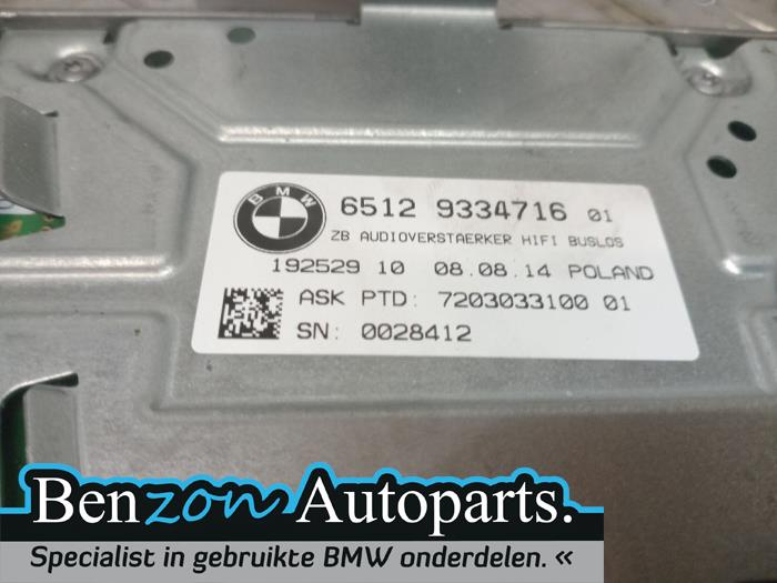 Radio amplifier from a BMW 3 serie (F30) 320i xDrive 2.0 16V 2014