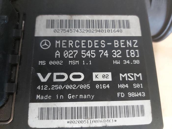 Compteur de masse d'air d'un Mercedes-Benz A (W168) 1.4 A-140 2001
