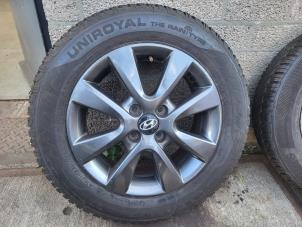 Used Set of sports wheels + winter tyres Hyundai i20 1.2i 16V Price on request offered by Autodemontage Nijmegen