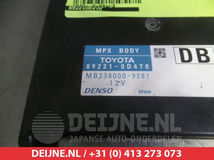 Ordenador body control de un Toyota Yaris III (P13) 1.4 D-4D-F 2017