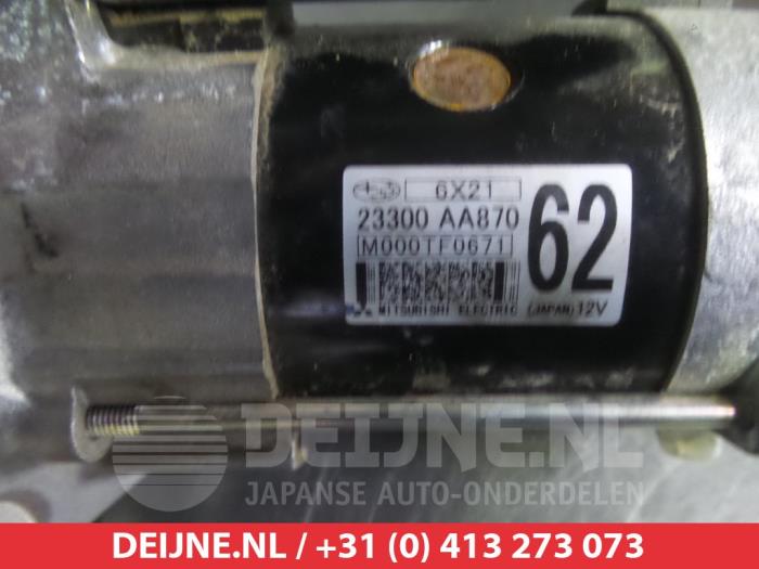 Anlasser van een Subaru Impreza IV (GP/GV) 2.0 16V 2017