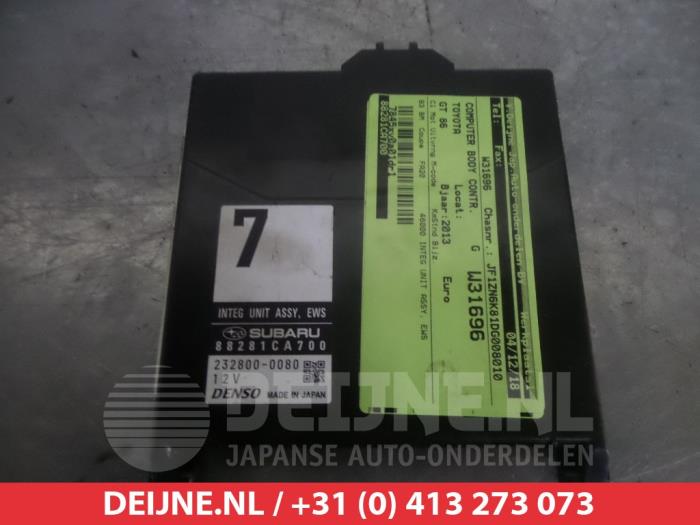 Used Body control computer Toyota GT 86 (ZN) 2.0 16V Price € 120,00 Margin scheme offered by V.Deijne Jap.Auto-onderdelen BV