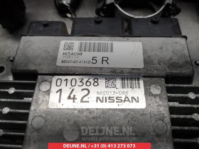 Kit serrure cylindre (complet) d'un Nissan Qashqai (J11) 1.6 DIG-T 163 16V 2014