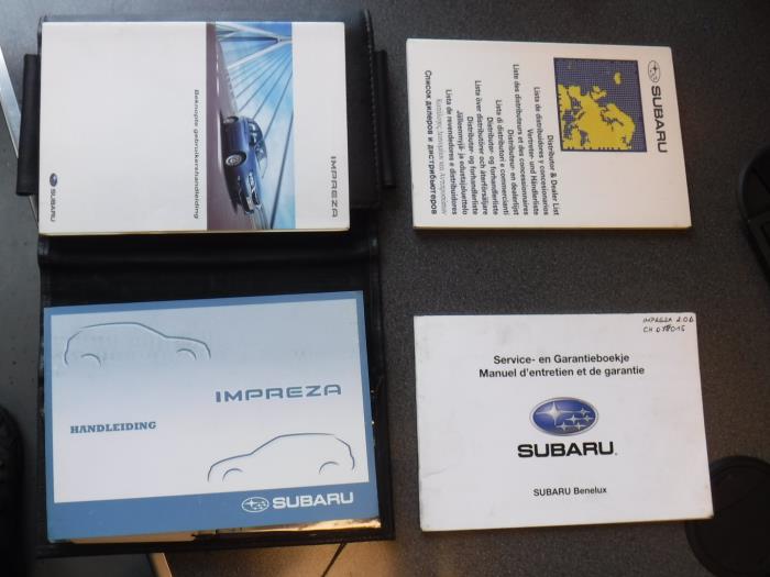 Używane Instrukcja Subaru Impreza III (GH/GR) 2.0D AWD Cena € 25,00 Procedura marży oferowane przez V.Deijne Jap.Auto-onderdelen BV
