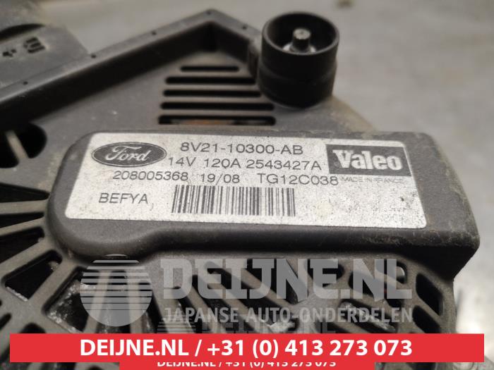 Dynamo van een Mazda 2 (DE) 1.4 CDVi 16V 2008