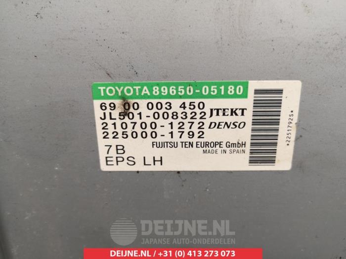 Used Power steering computer Toyota Avensis Wagon (T27) 2.0 16V D-4D Price € 50,00 Margin scheme offered by V.Deijne Jap.Auto-onderdelen BV