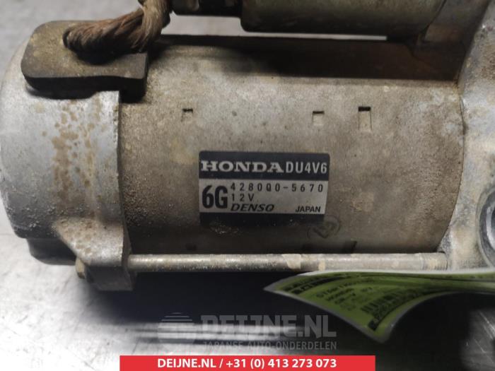 Used Starter Honda CR-V (RE/RM) 2.2 i-DTEC 16V 4x4 Price € 50,00 Margin scheme offered by V.Deijne Jap.Auto-onderdelen BV